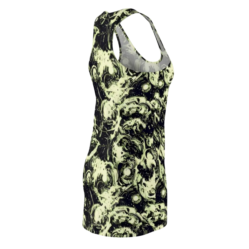 Acid Bone Garden on Racerback Dress — Back Side