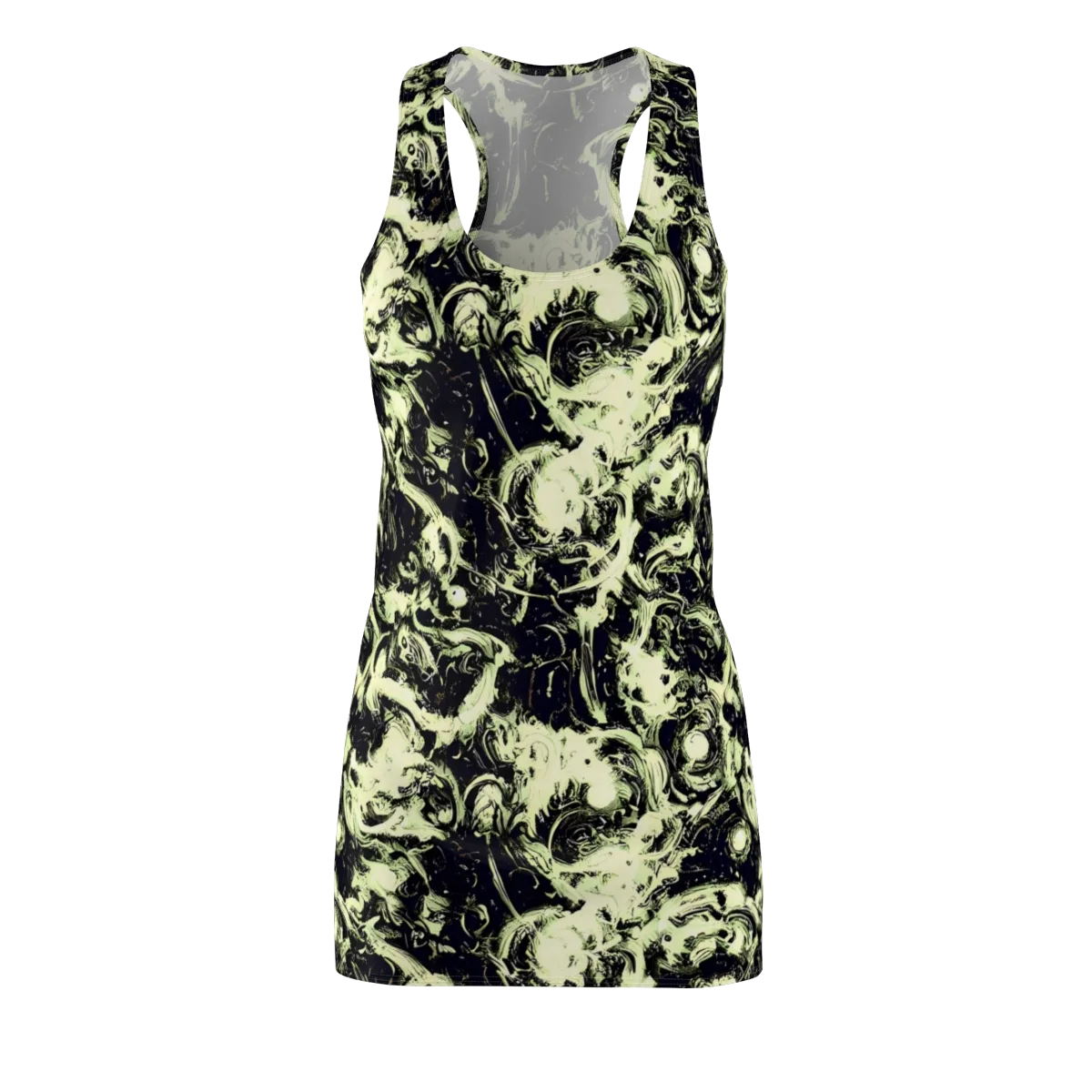 Acid Bone Garden on Racerback Dress — Front