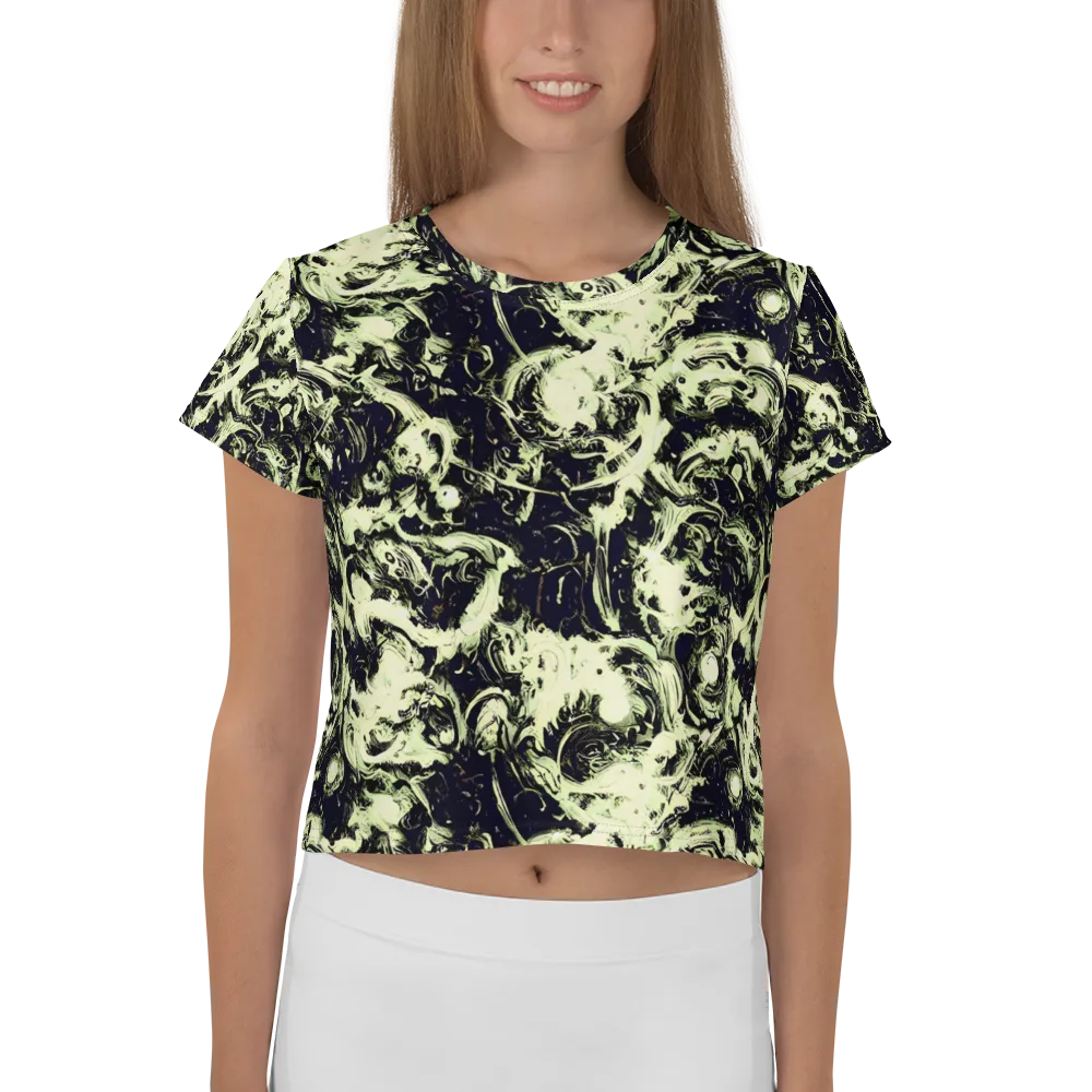 Acid Bone Garden on Crop Tee — Front