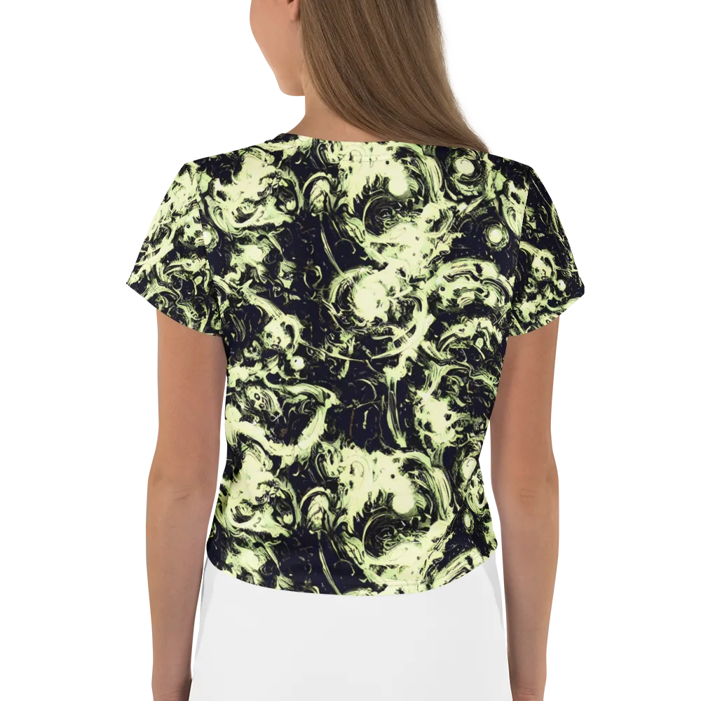Acid Bone Garden on Crop Tee — Back