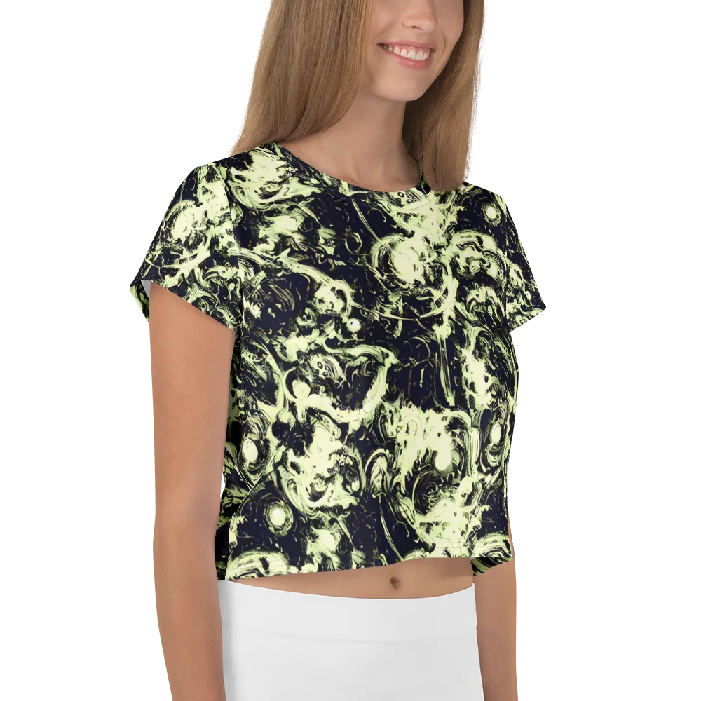 Acid Bone Garden on Crop Tee — Right