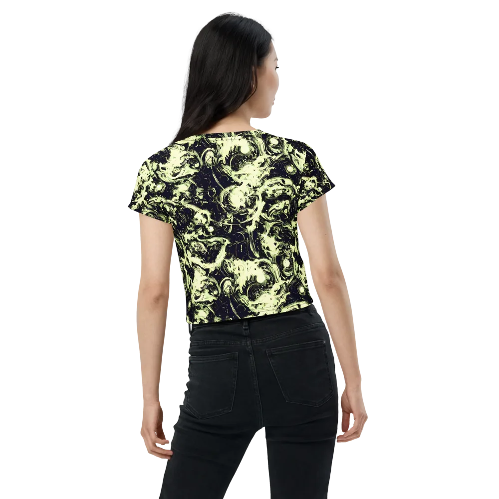 Acid Bone Garden on Crop Tee — Back