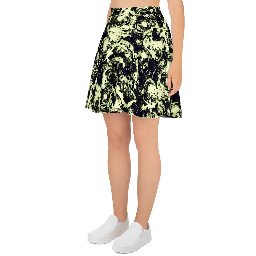 Acid Bone Garden on Skater Skirt — Left