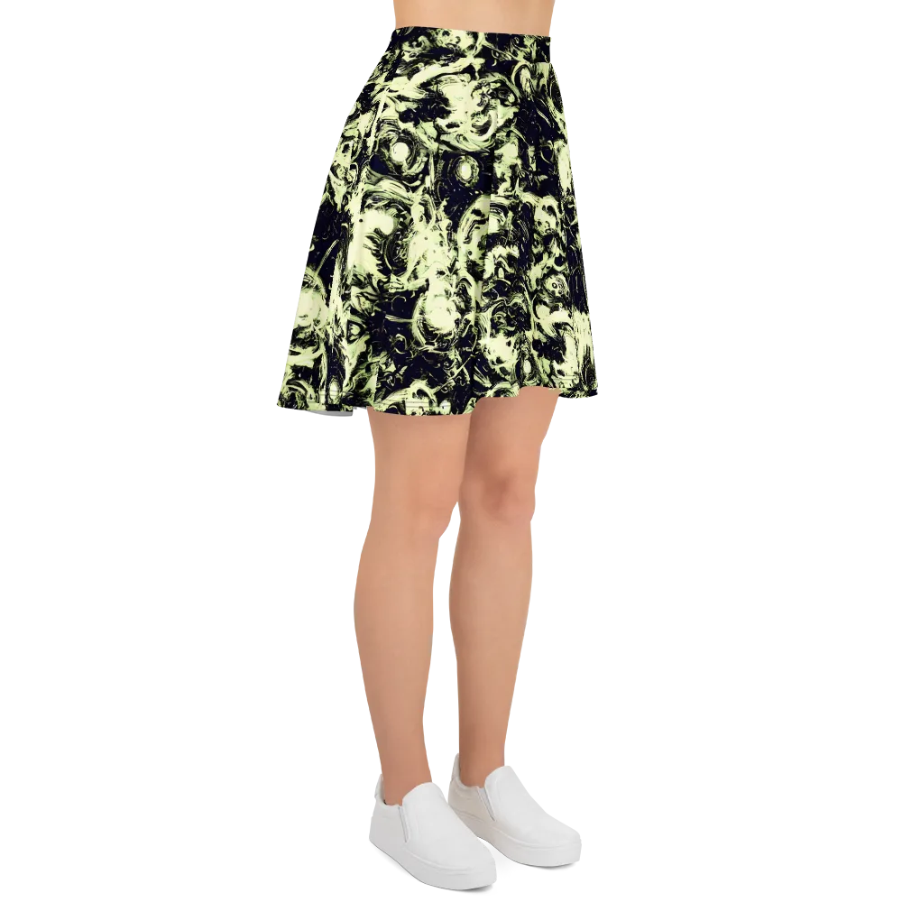 Acid Bone Garden on Skater Skirt — Right