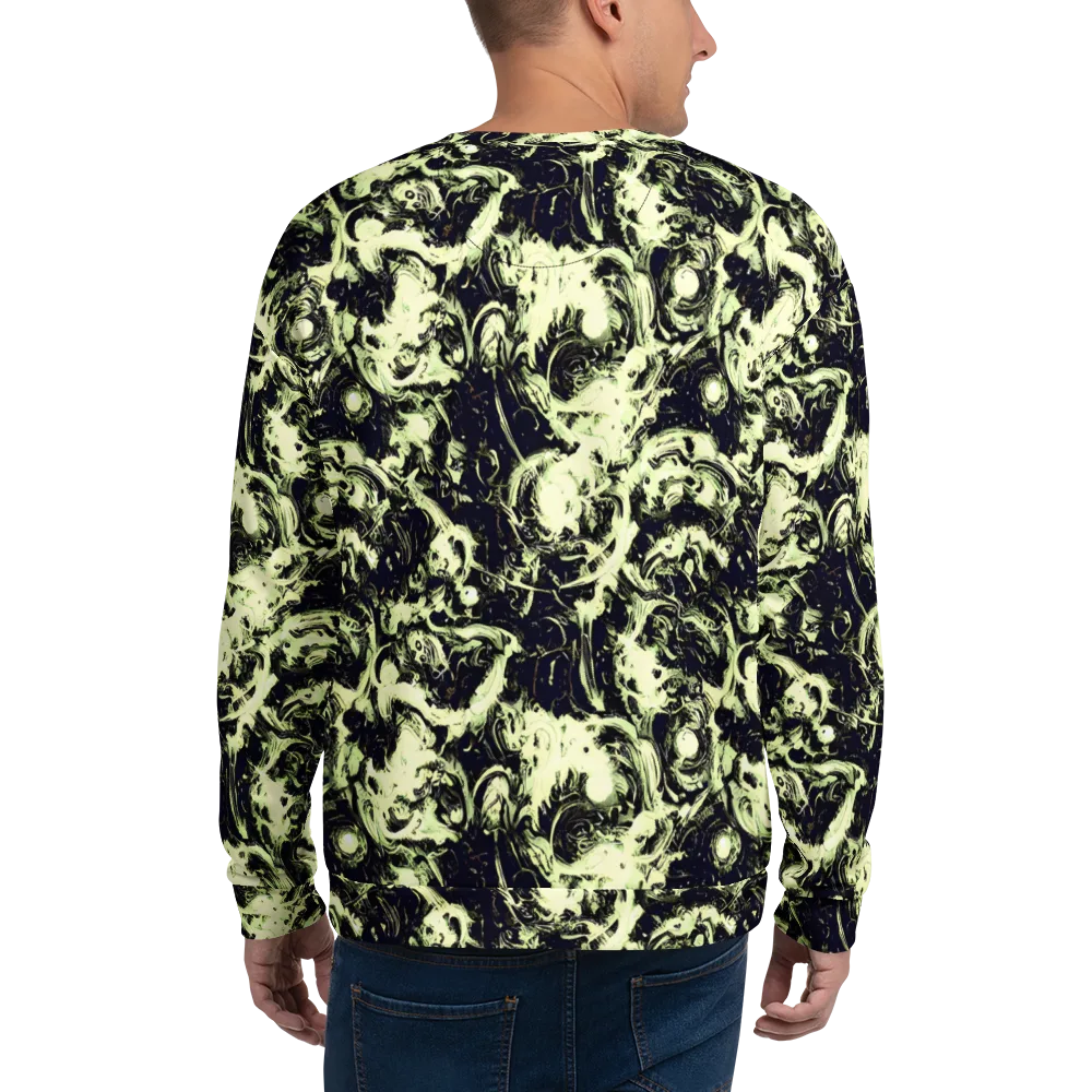 Acid Bone Garden on Sweatshirt — Back