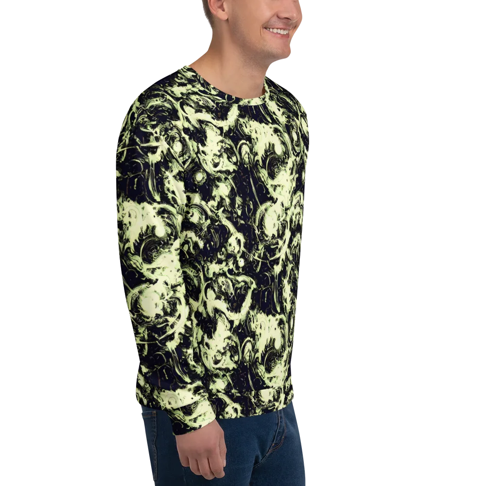 Acid Bone Garden on Sweatshirt — Right Front