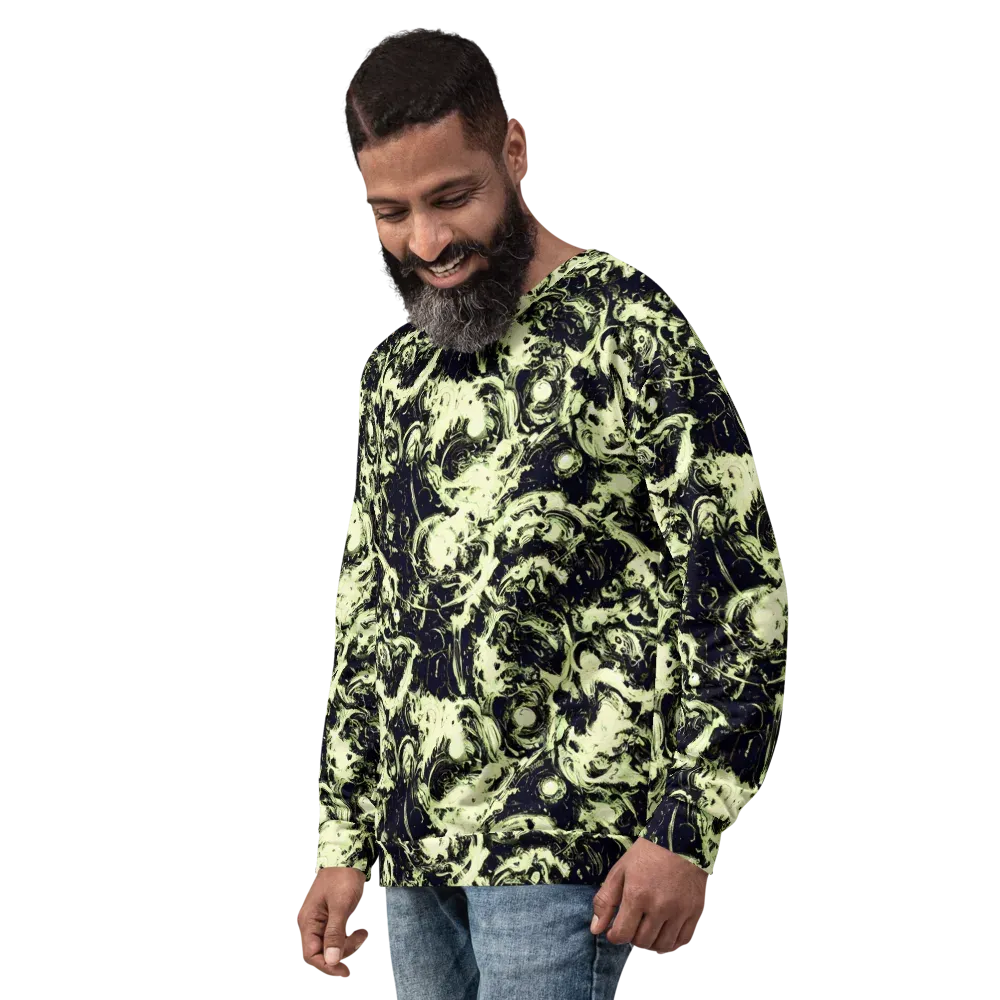 Acid Bone Garden on Sweatshirt — Left Front