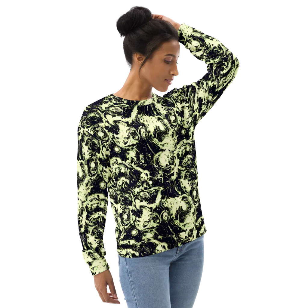 Acid Bone Garden on Sweatshirt — Right Front