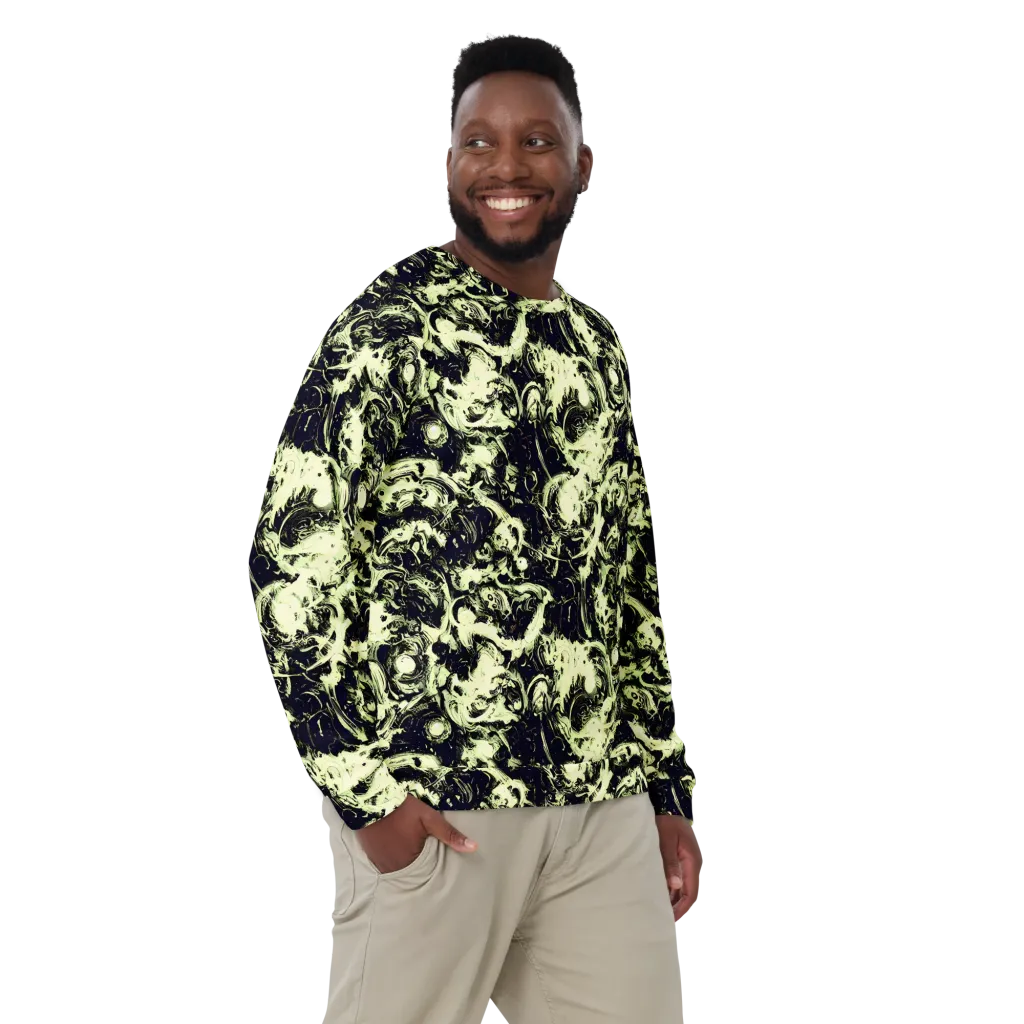 Acid Bone Garden on Sweatshirt — Front