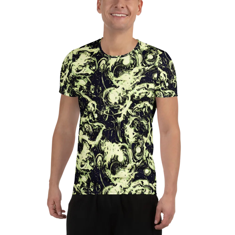 Acid Bone Garden on Men's Athletic T-Shirt — Front