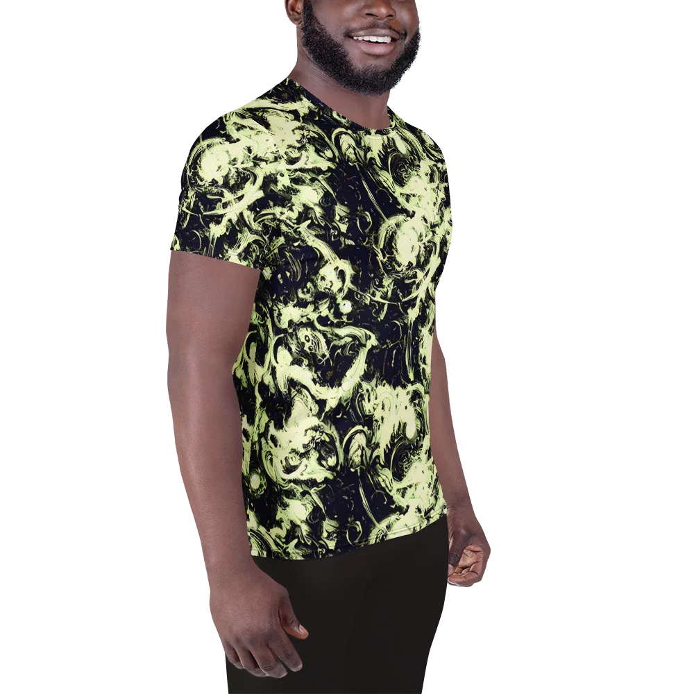 Acid Bone Garden on Men's Athletic T-Shirt — Right
