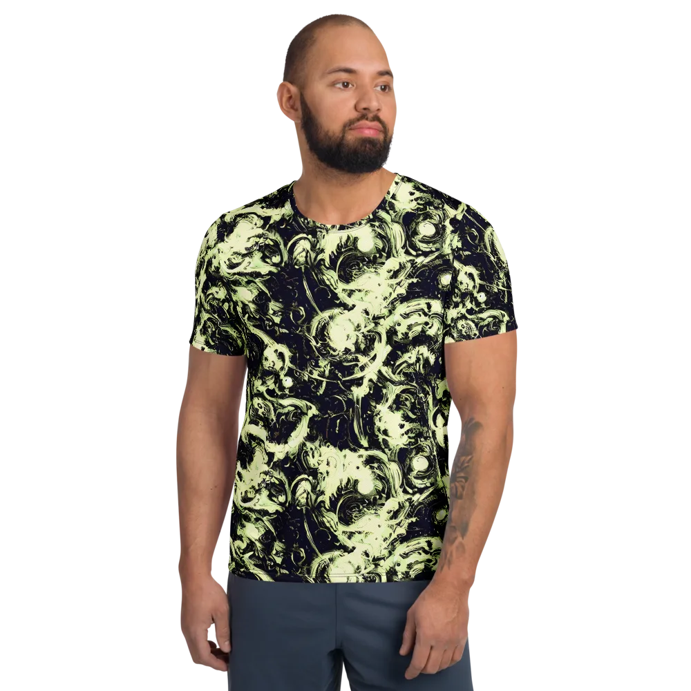 Acid Bone Garden on Men's Athletic T-Shirt — Front