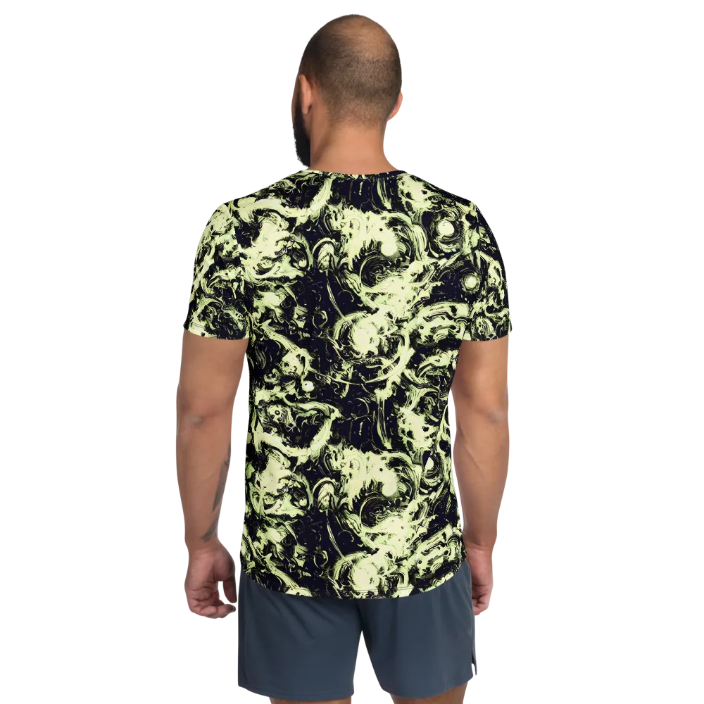 Acid Bone Garden on Men's Athletic T-Shirt — Back