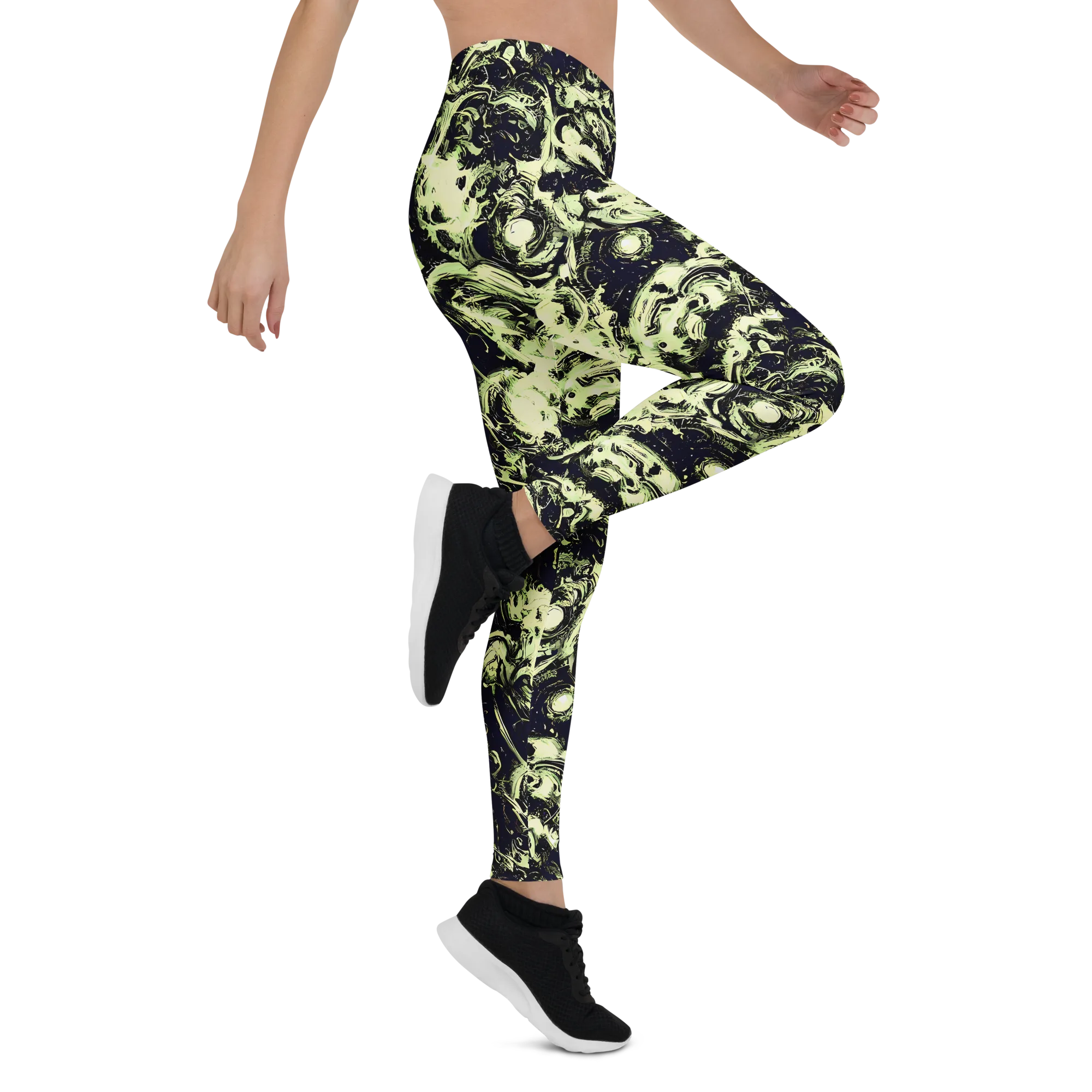 Acid Bone Garden on Leggings — Right
