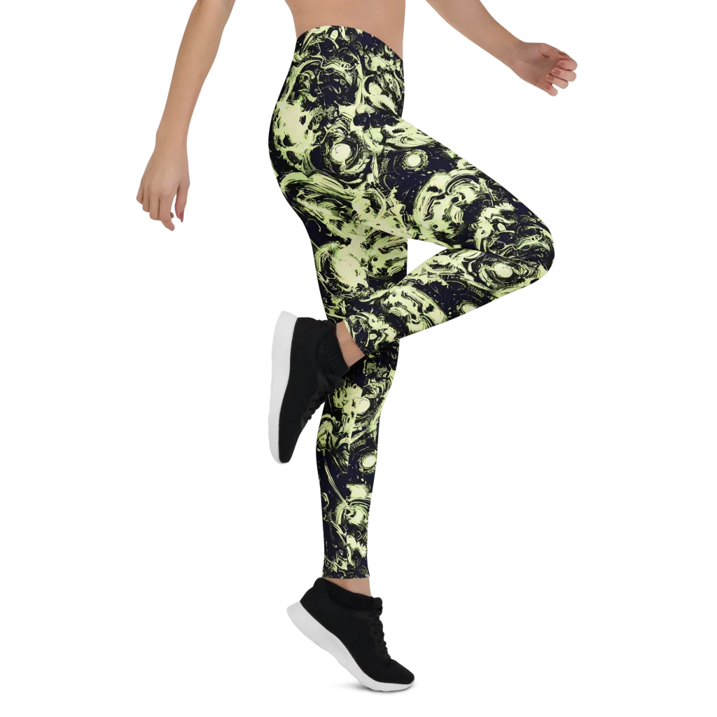 Acid Bone Garden on Leggings — Right