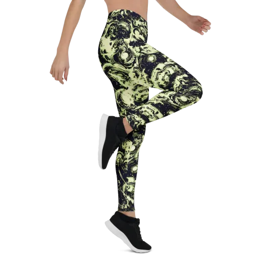 Acid Bone Garden on a Leggings