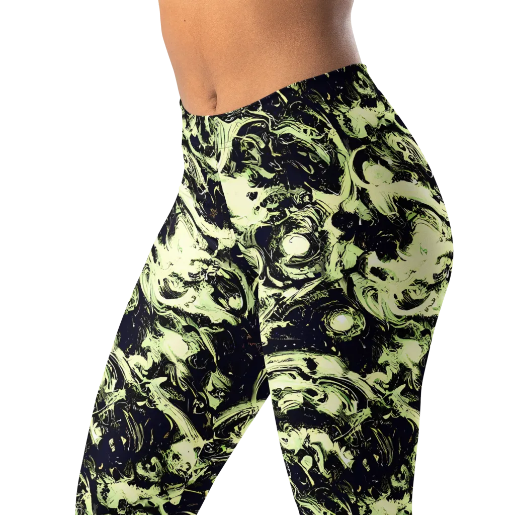 Acid Bone Garden on Leggings — Left Front
