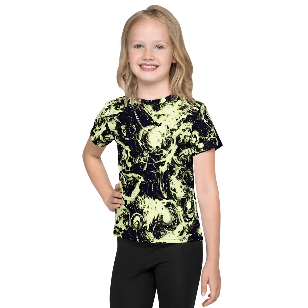 Acid Bone Garden on Kids Crew Neck T-Shirt — Front