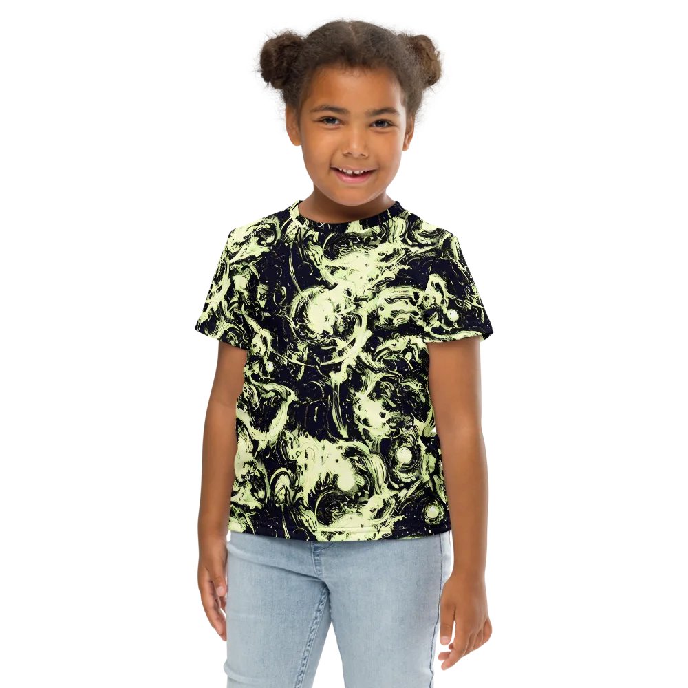 Acid Bone Garden on Kids Crew Neck T-Shirt — Front