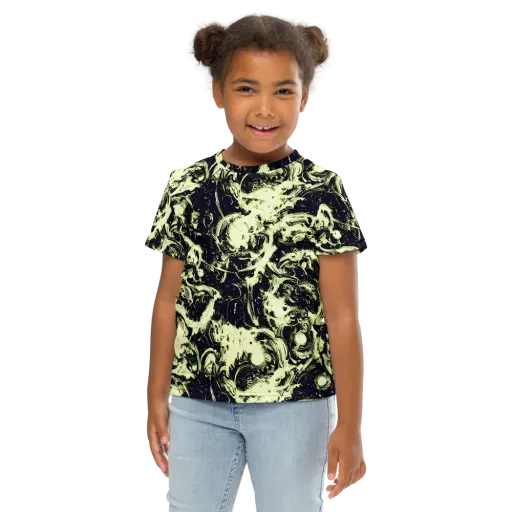 Acid Bone Garden on a Kids Crew Neck T-Shirt