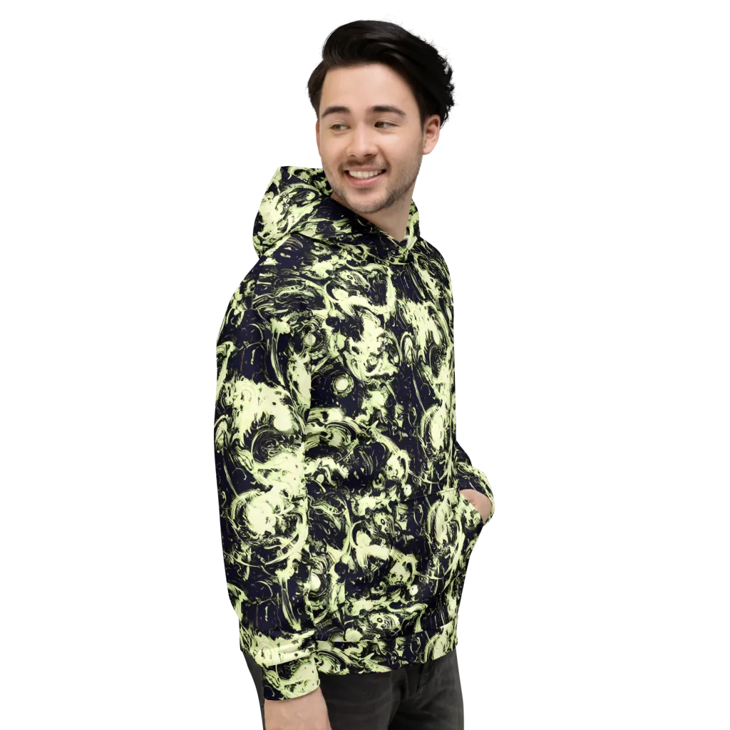 Acid Bone Garden on Hoodie — Right