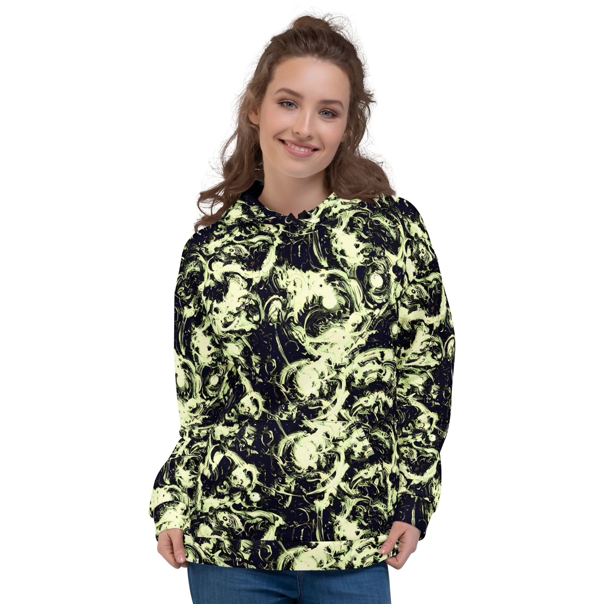 Acid Bone Garden on Hoodie — Front