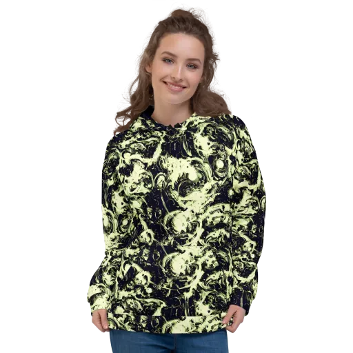 Acid Bone Garden on a Hoodie