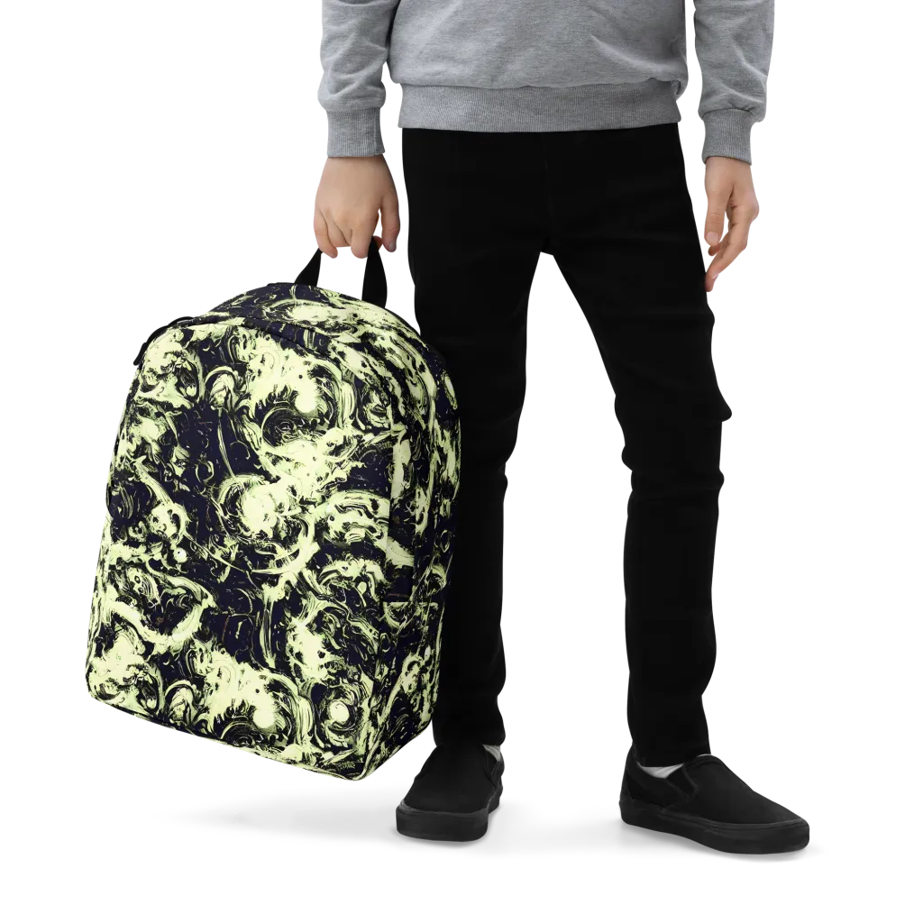 Acid Bone Garden on Minimalist Backpack — Zoomed-in