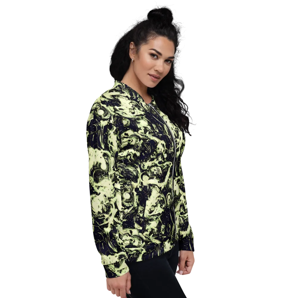 Acid Bone Garden on Bomber Jacket — Right