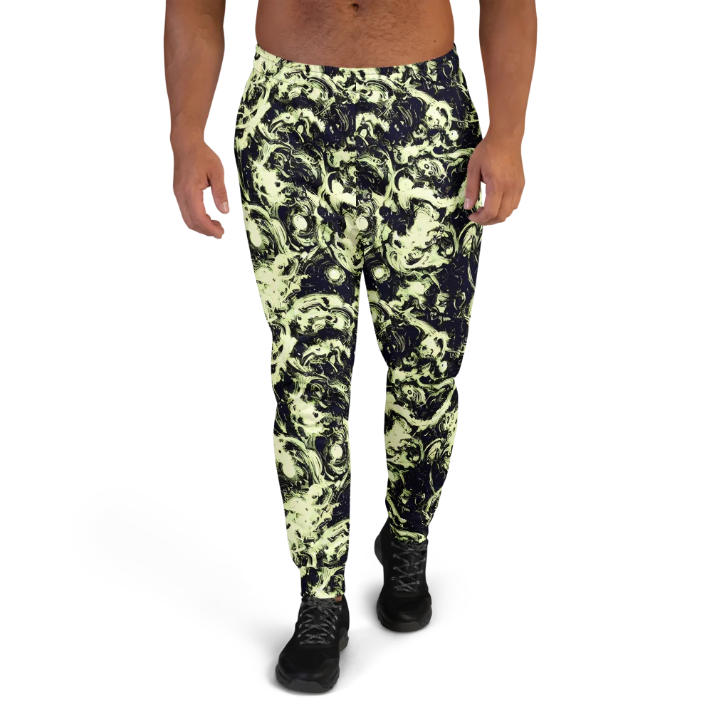 Acid Bone Garden on Men's Joggers — Front