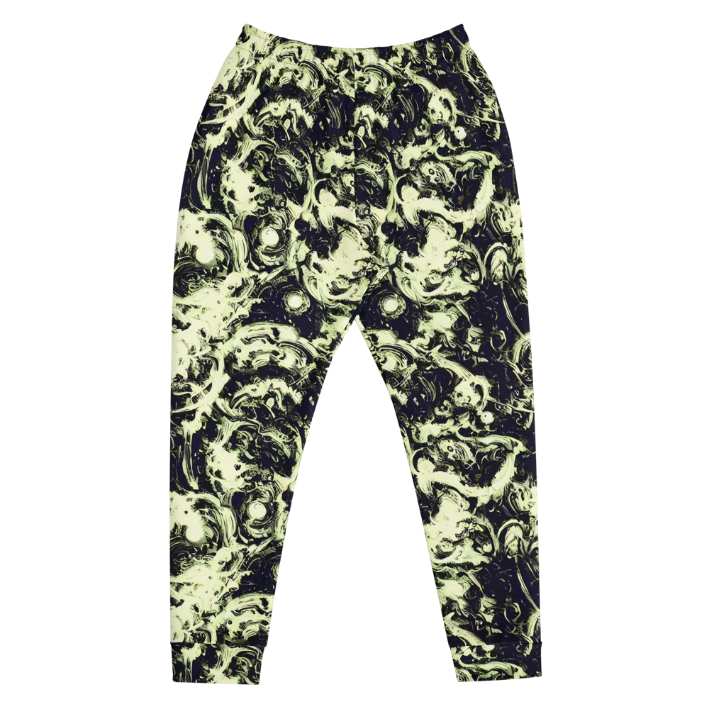 Acid Bone Garden on Men's Joggers — Front