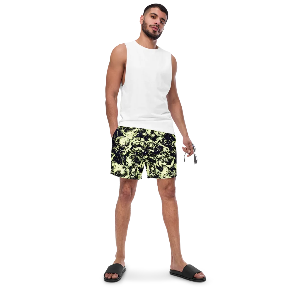 Acid Bone Garden on Swim Trunks — Front