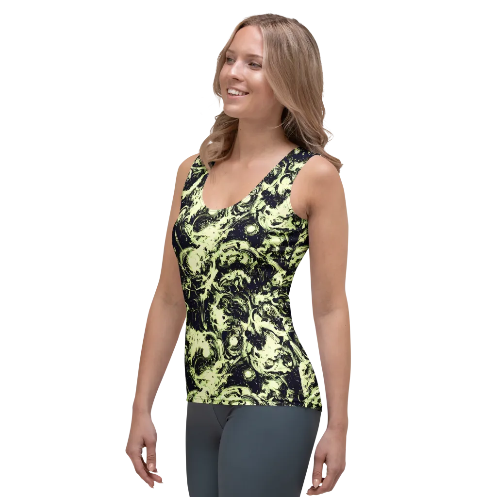 Acid Bone Garden on Women's Tank Top — Left Front