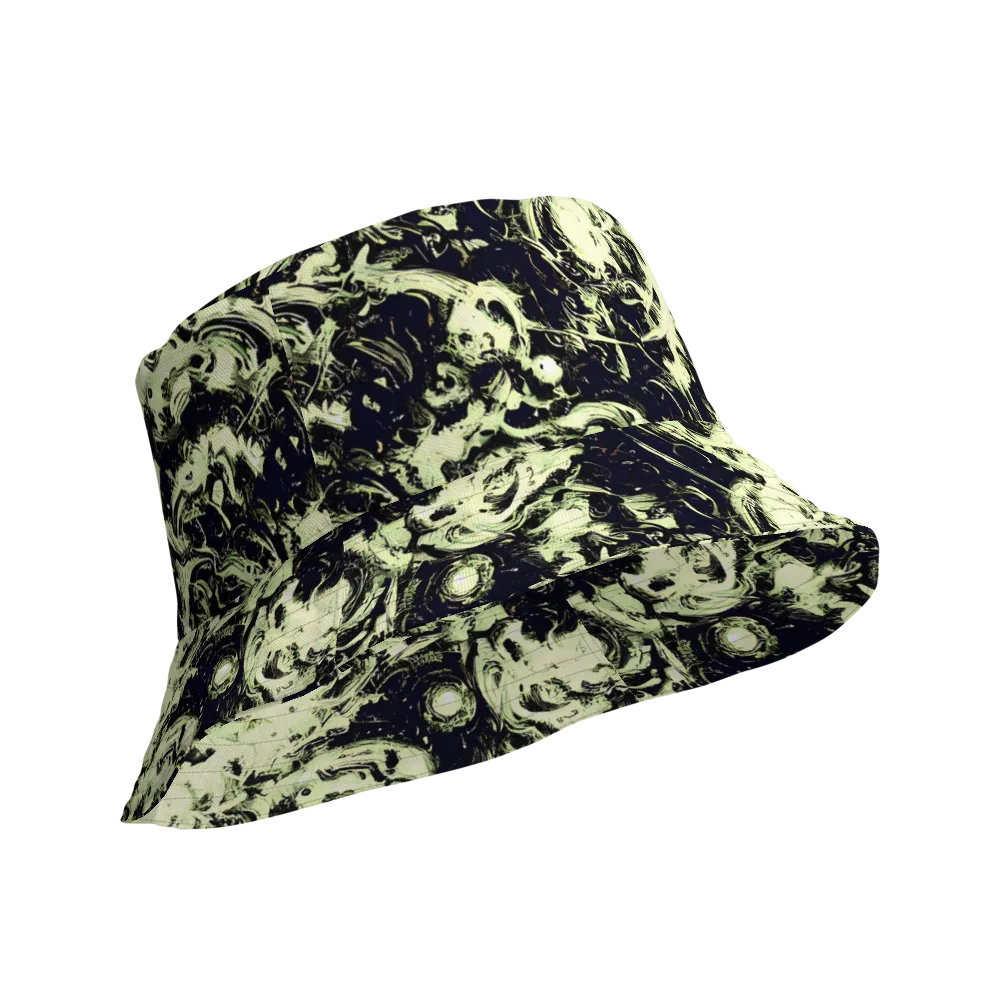 Acid Bone Garden on Reversible Bucket Hat — Product details Outside