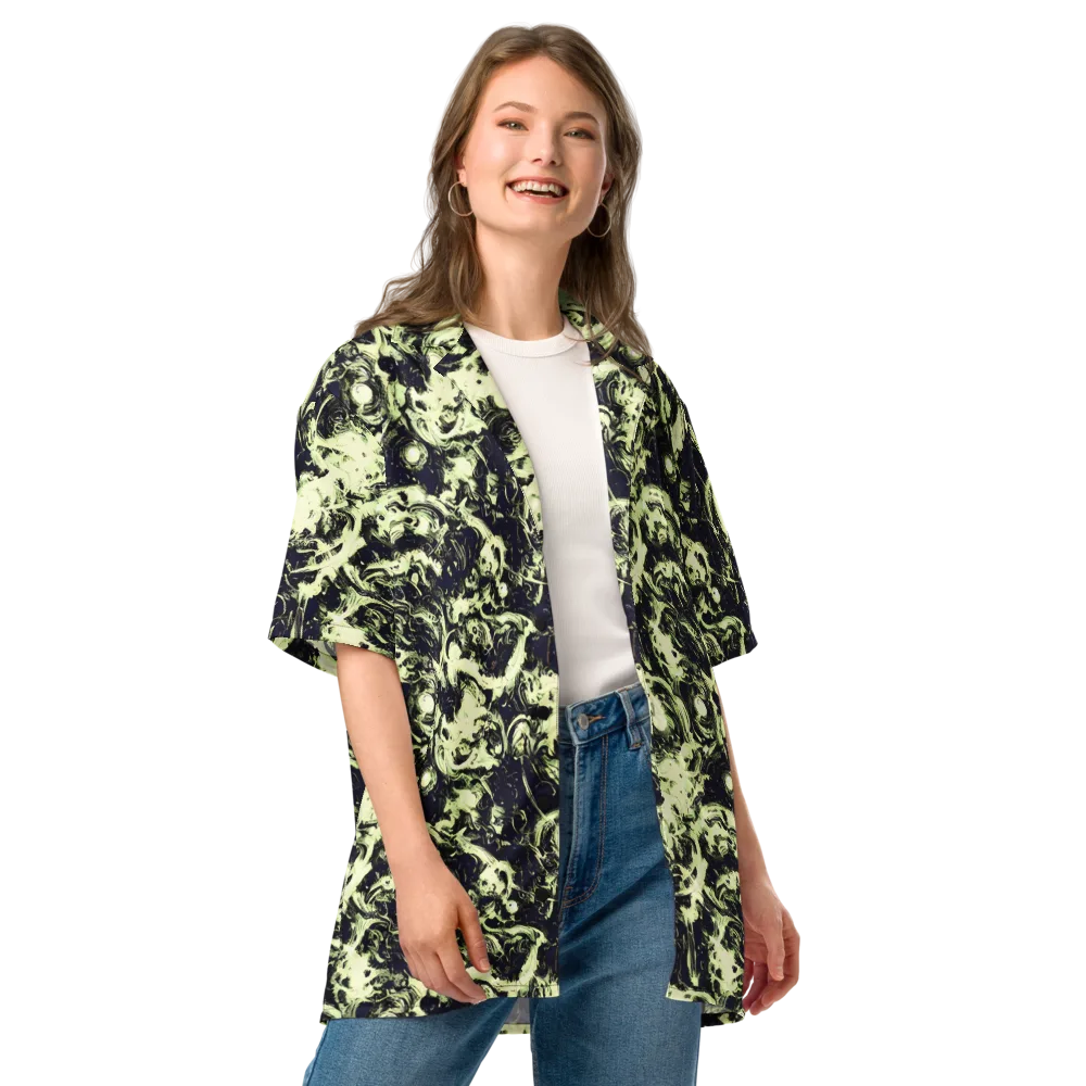 Acid Bone Garden on Button Shirt — Front