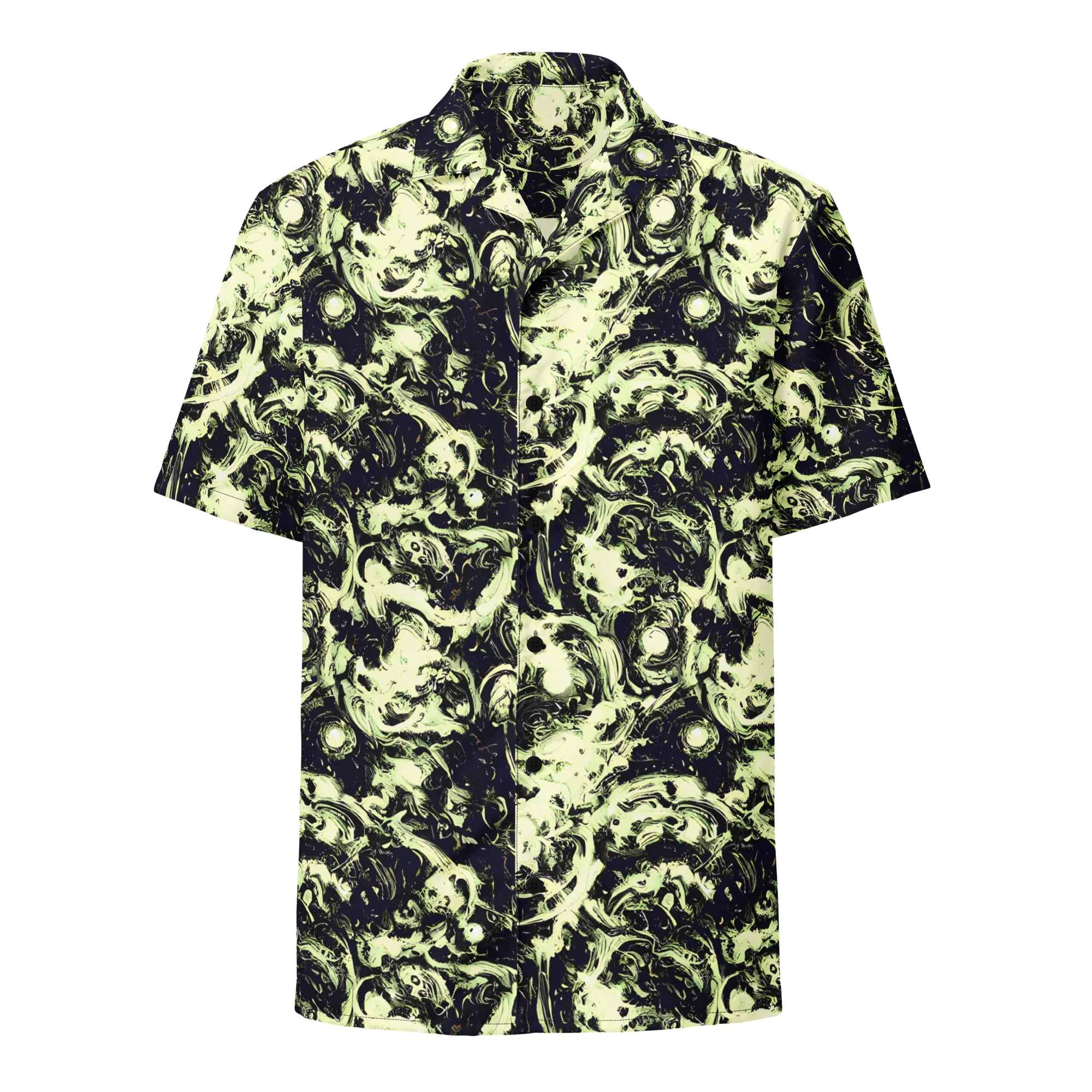 Acid Bone Garden on Button Shirt — Front