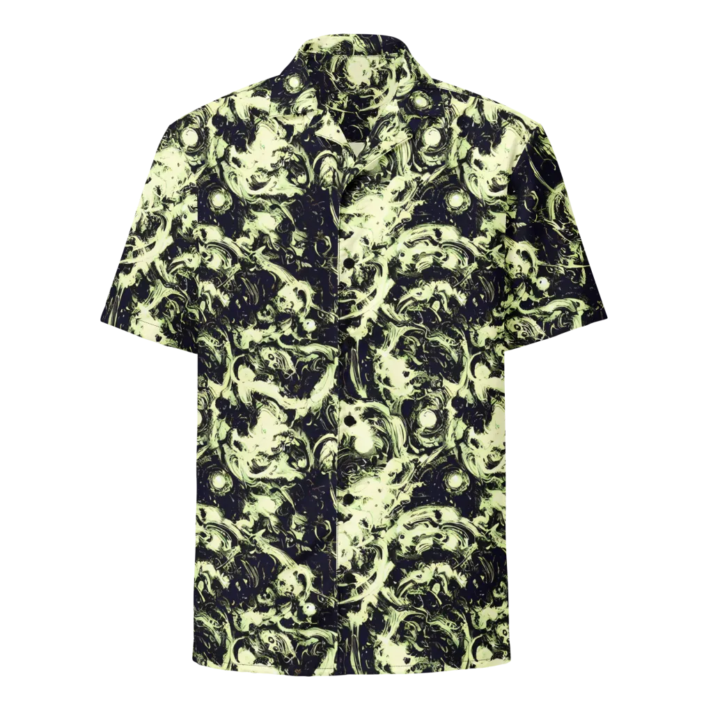 Acid Bone Garden on Button Shirt — Front