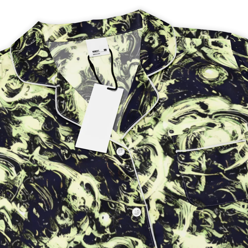 Acid Bone Garden on Women's Short Sleeve Pajama Top — Product details