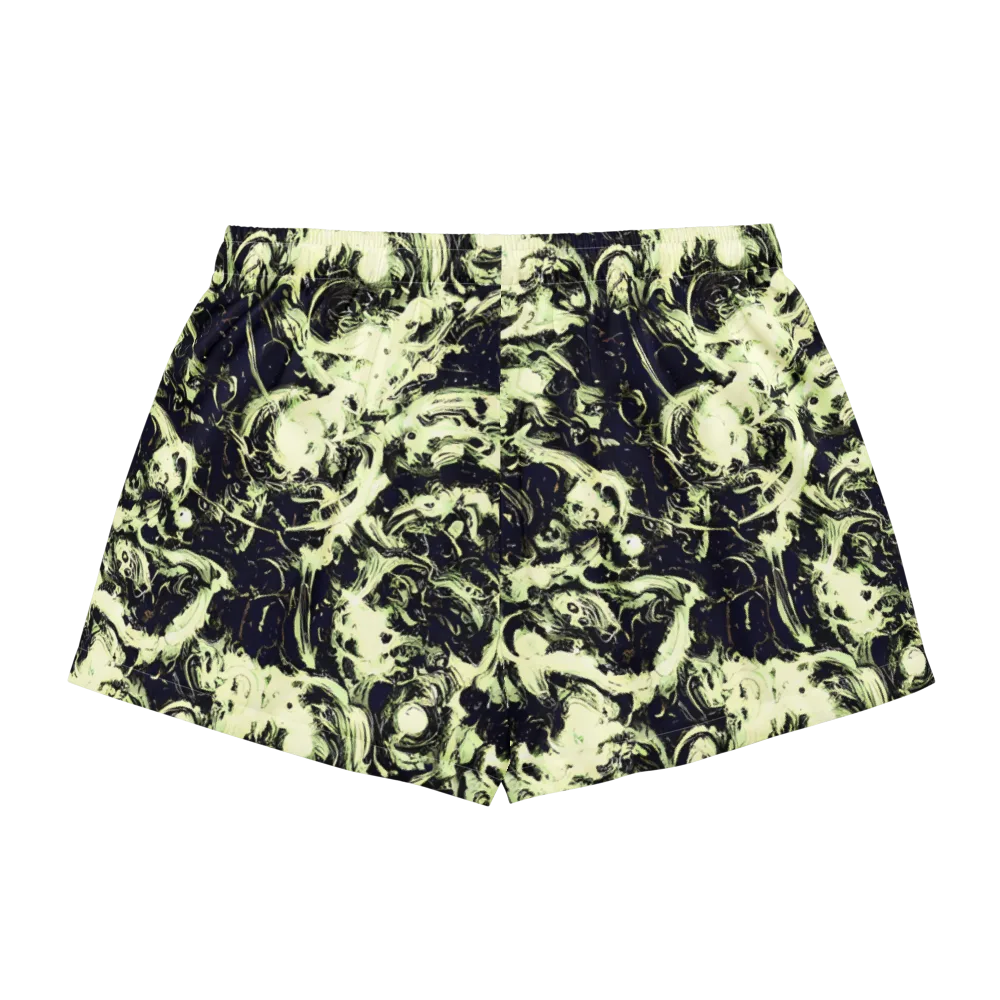 Acid Bone Garden on Women's Pajama Shorts — Back