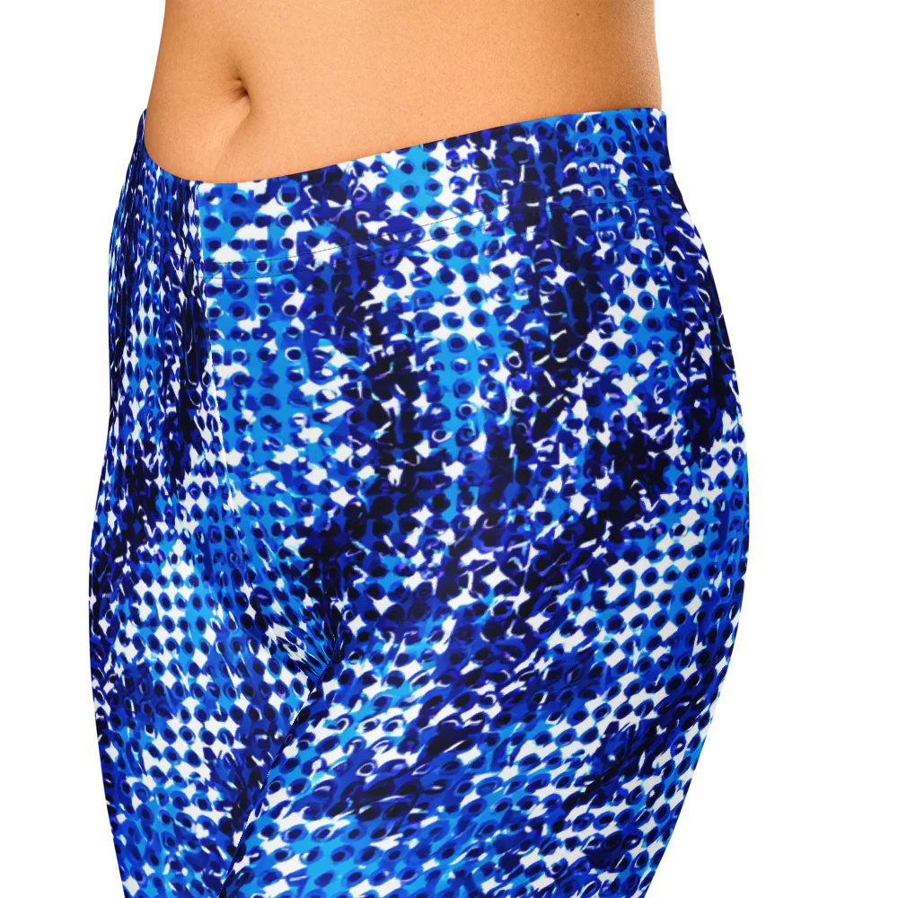 Azure Static on Capri Leggings — Zoomed-in