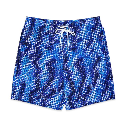 Azure Static on a Men's Board Shorts