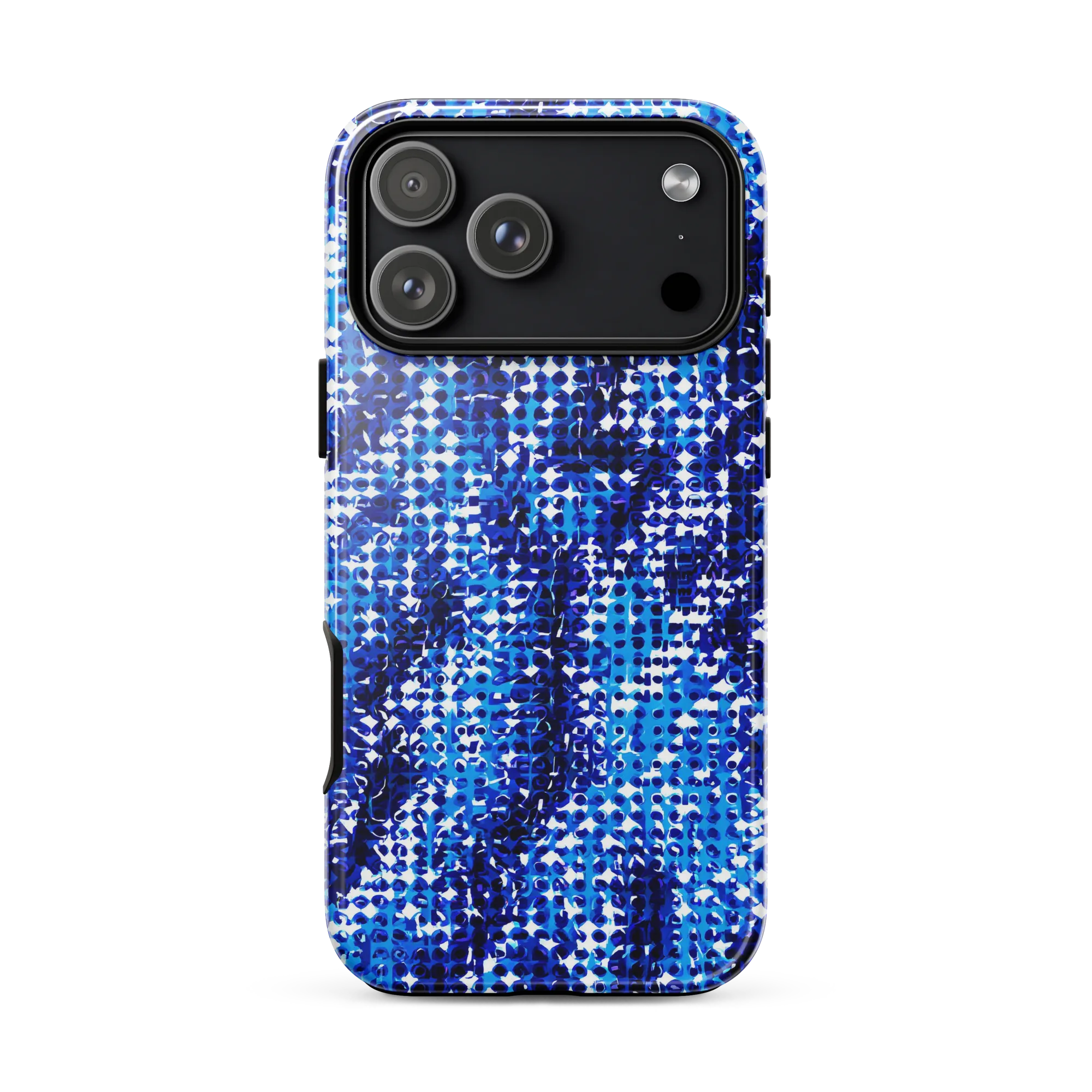 Azure Static on Tough Case for iPhone® — Front