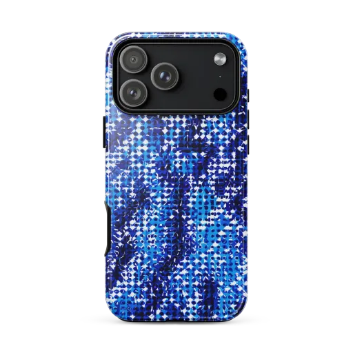 Azure Static on a Tough Case for iPhone®