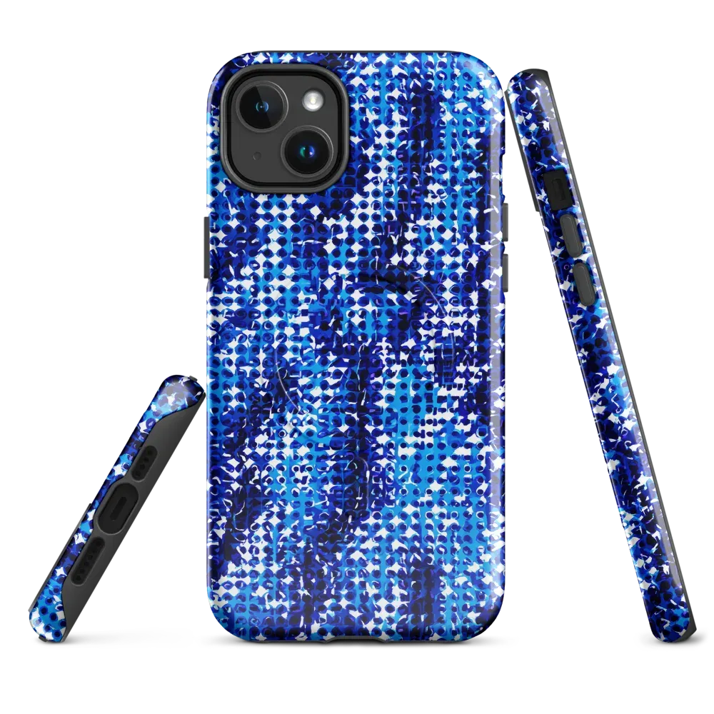 Azure Static on MagSafe Tough Case for iPhone® — Front