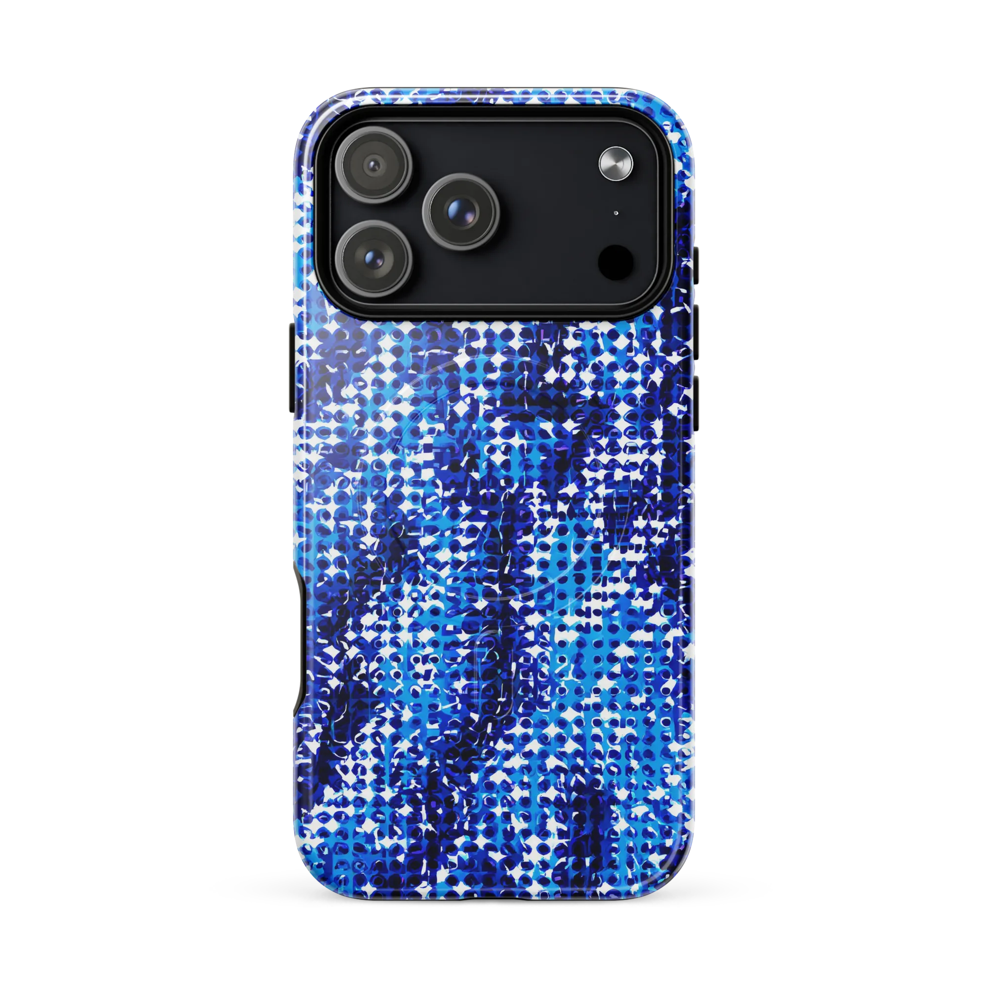 Azure Static on MagSafe Tough Case for iPhone® — Front