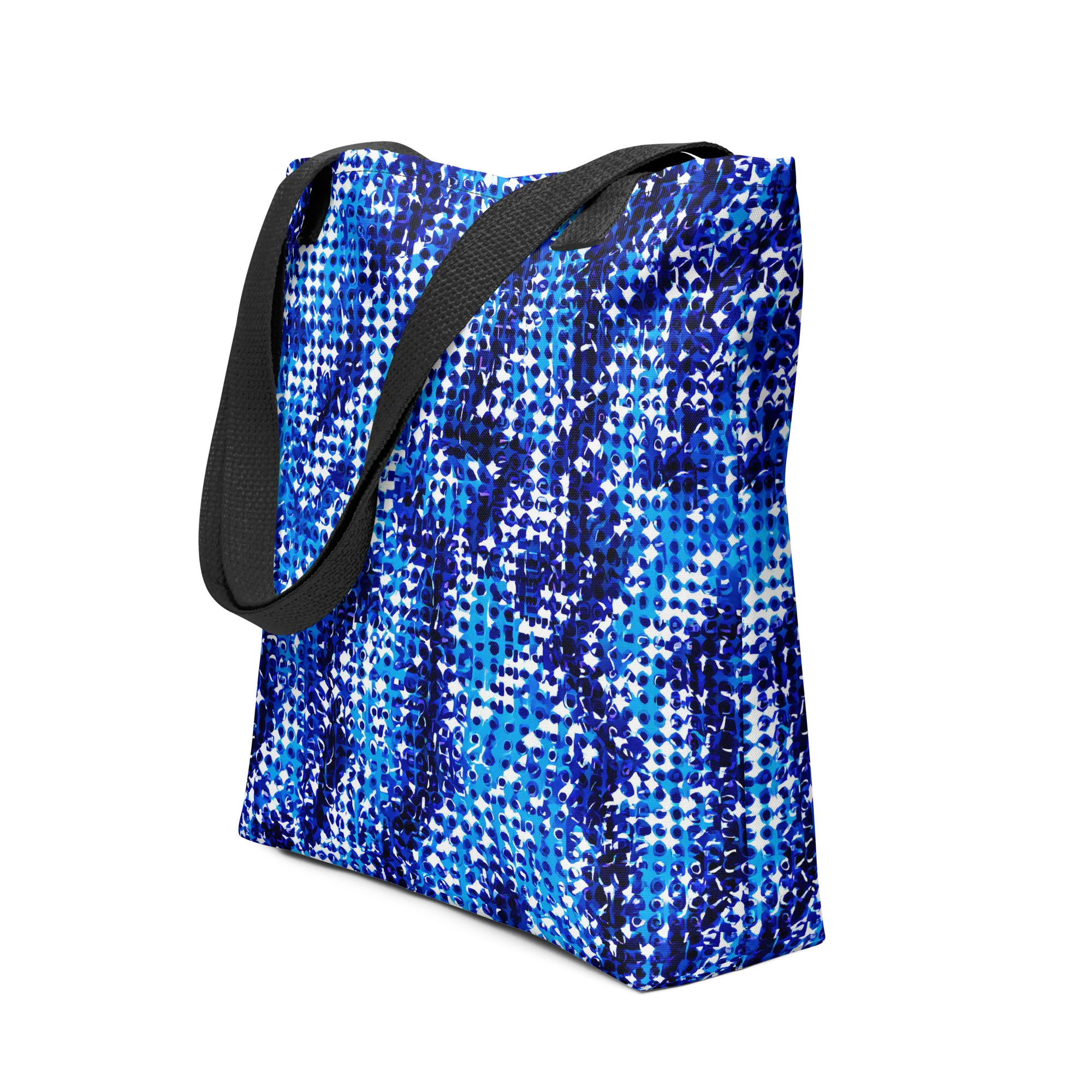 Azure Static on Tote Bag — Front