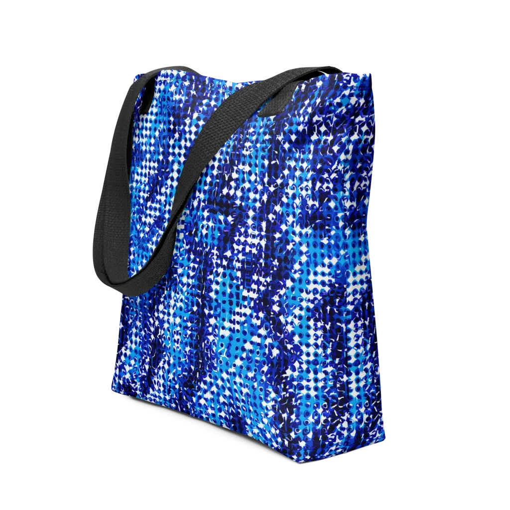Azure Static on Tote Bag — Front
