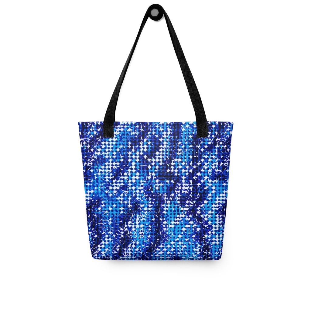 Azure Static on Tote Bag — Front