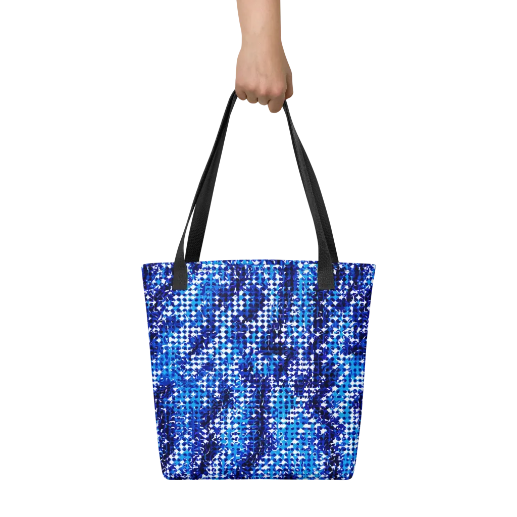 Azure Static on Tote Bag — Front