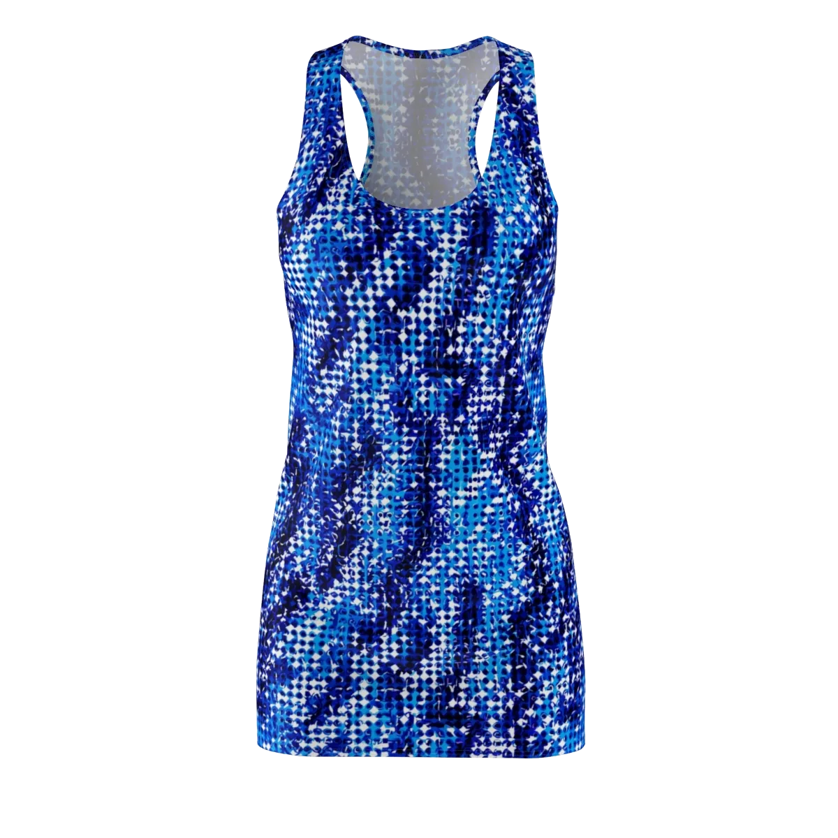 Azure Static on Racerback Dress — Front